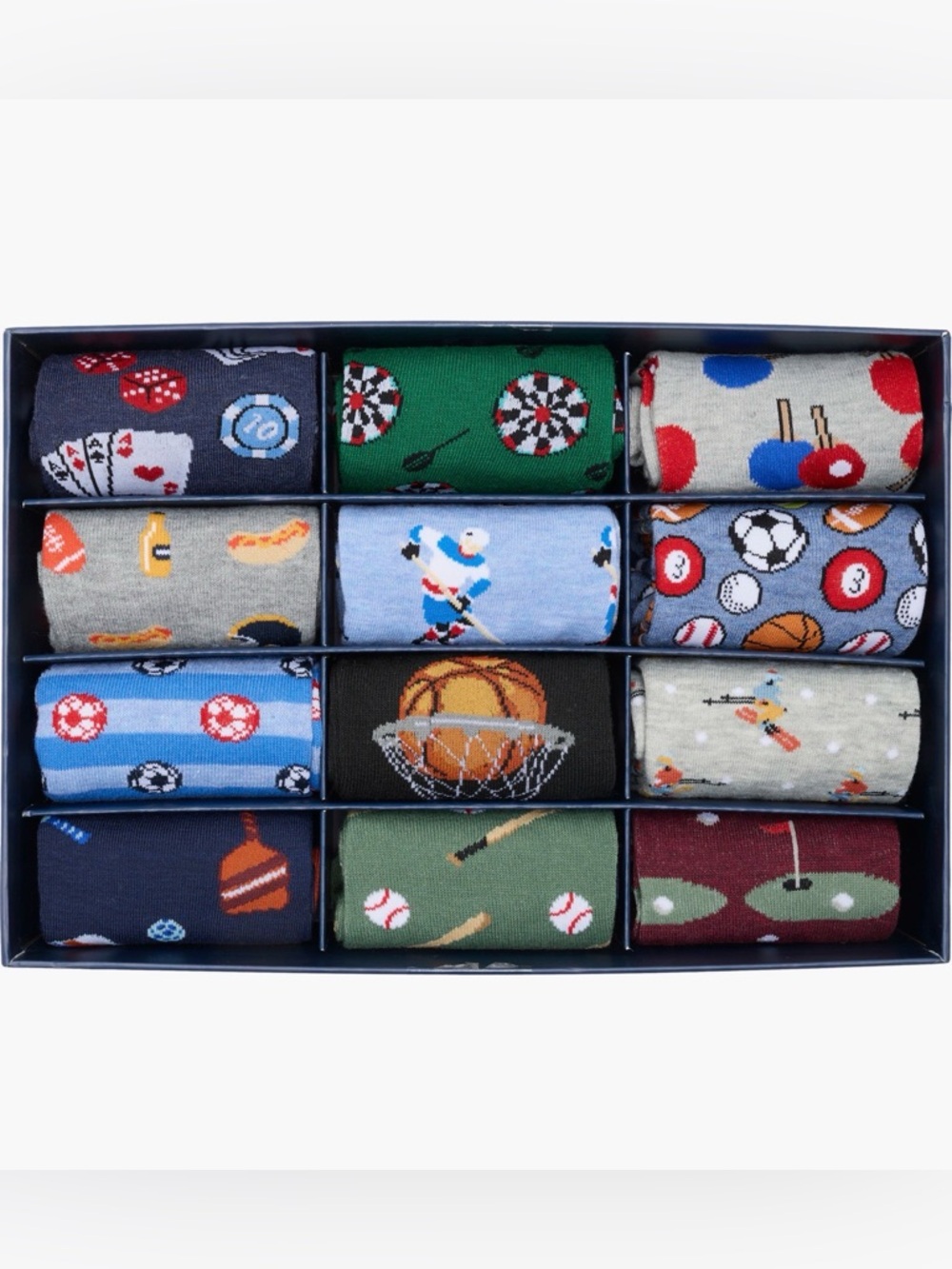 FATHERS DAY! NWT Original Penguin 12-Pack Socks- Days of Sports Box Set